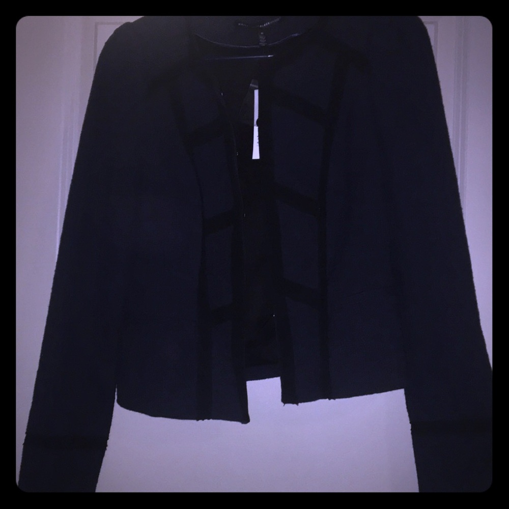 Navy and black blazer